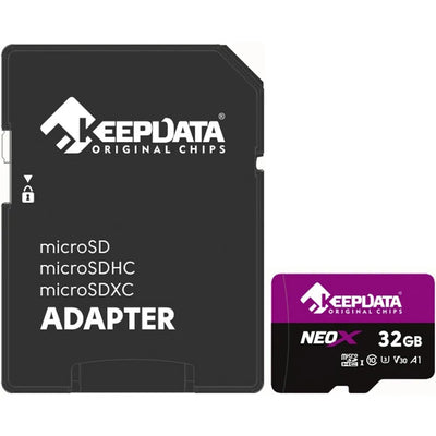 Tarjeta de Memoria Micro SD Keepdata NeoX 32GB U3 V30 Único
