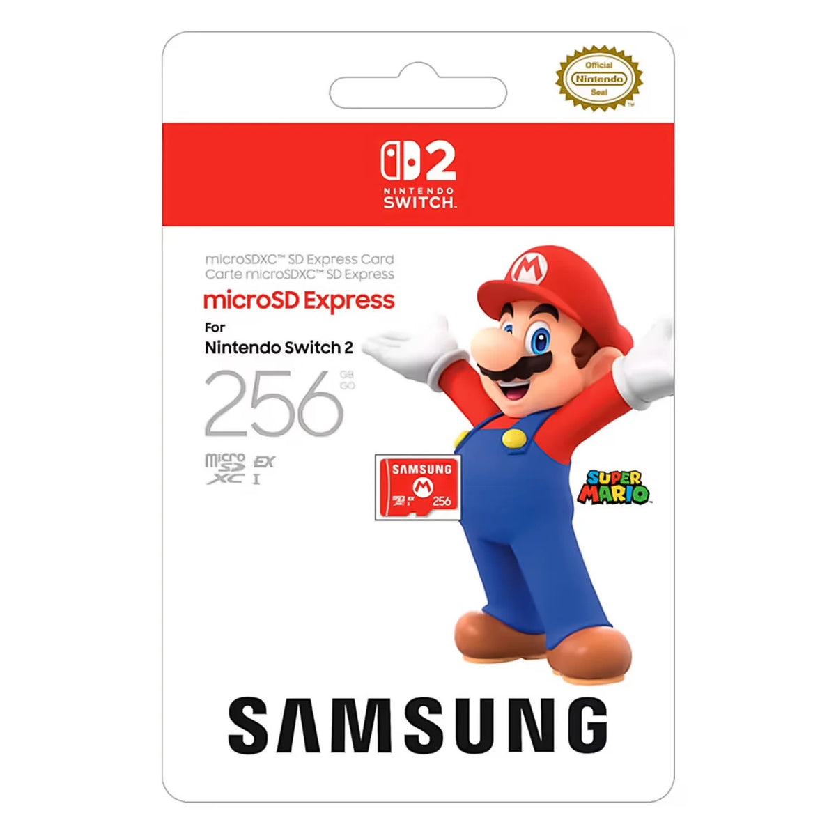 Tarjeta de Memoria Micro SD Samsung para Nintendo Switch 2 256GB Único