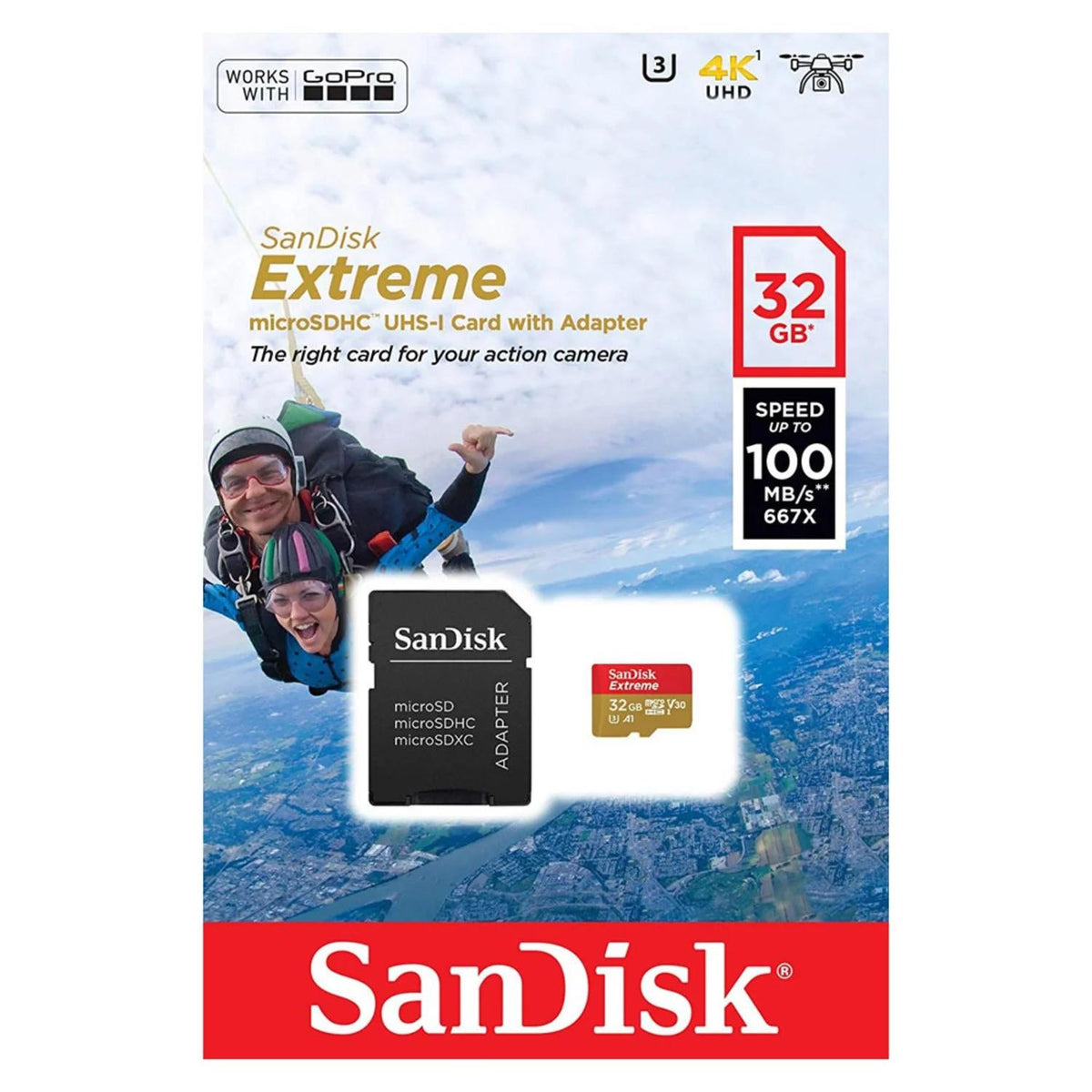 Tarjeta de Memoria Micro SD SanDisk Extreme 32GB 100MB/s Único