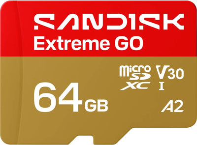 Tarjeta de Memoria Micro SD SanDisk Extreme Go 64GB 170MB/s Único