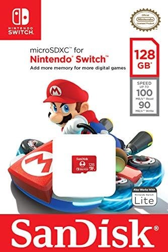 Tarjeta de Memoria Micro SD SanDisk para Nintendo Switch 128GB Único