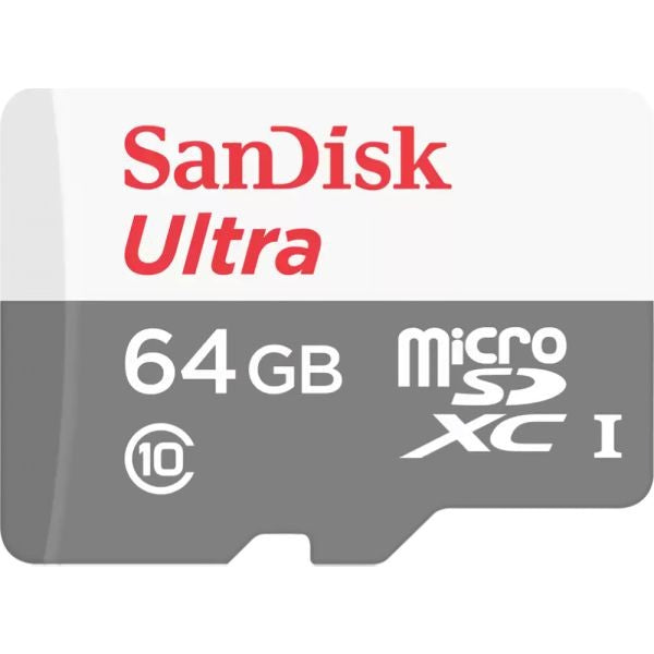 Tarjeta de Memoria Micro SD SanDisk Ultra 64GB Clase 10 Único