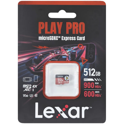 Tarjeta de Memoria Micro SDXC Lexar Play Pro 512GB V30 Único
