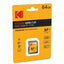 Tarjeta de Memoria SD Kodak Premium 64GB U1 V10 Único