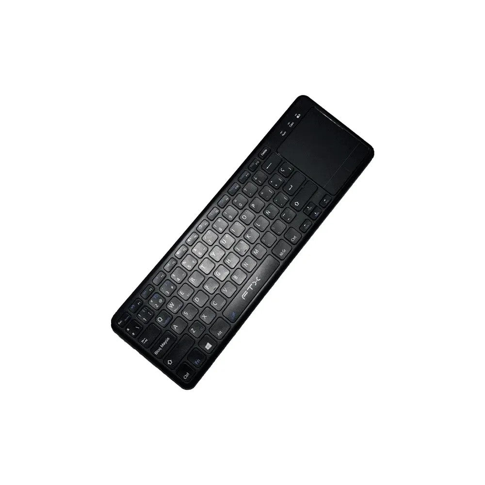 Teclado Bluetooth FTX FTXB023 con Touchpad Portugués Negro