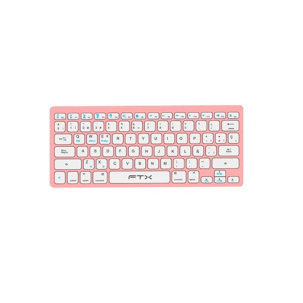 Teclado Bluetooth FTX FTXB1000 Ultra Slim Español Rosa