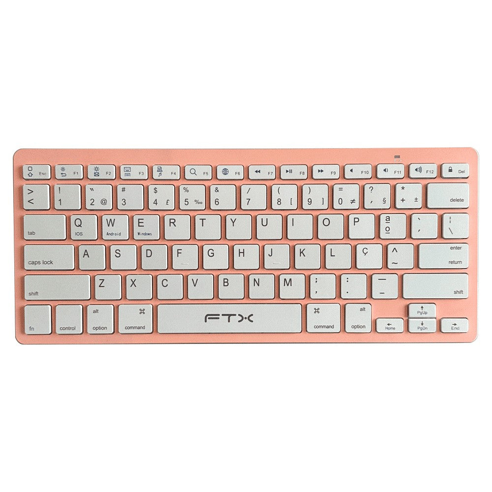 Teclado Bluetooth FTX FTXB1000 Ultra Slim Español Rosa