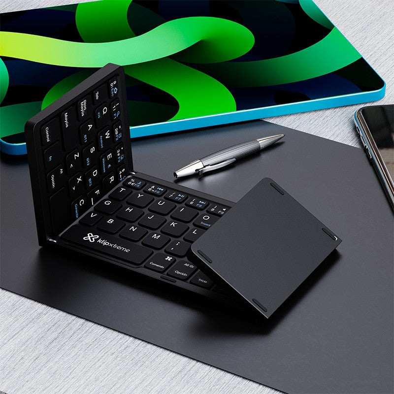 Teclado Bluetooth Klip FlexPlit KCK-650S con Touchpad Español Black