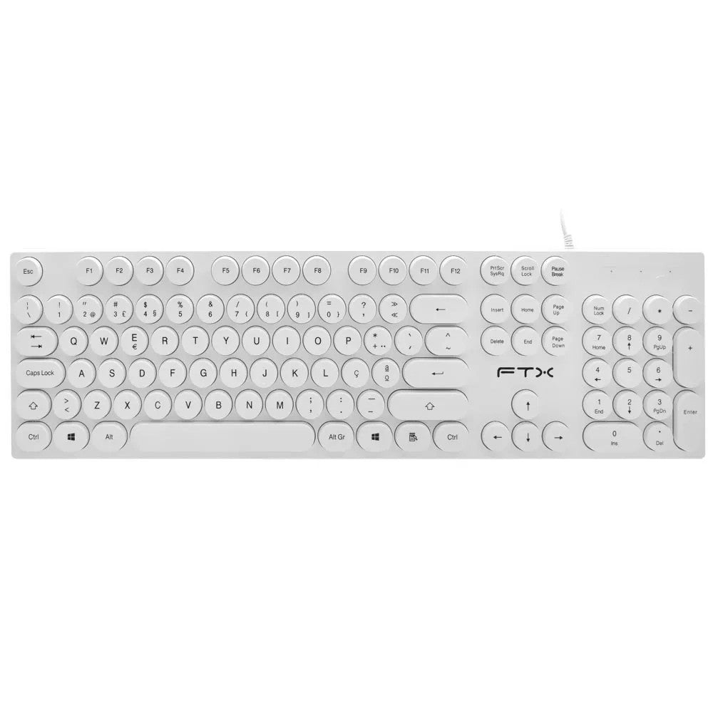 Teclado FTX FTXK22 USB Portugués Blanco