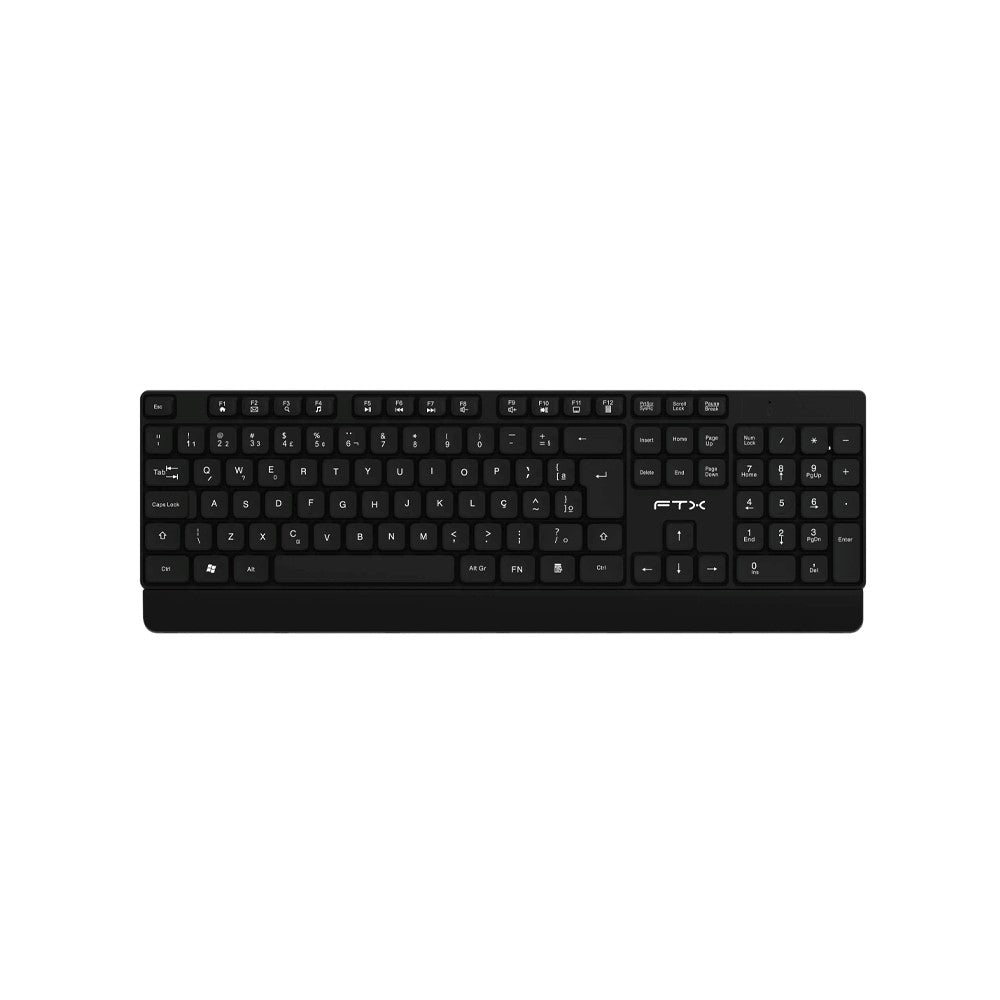 Teclado FTX FTXKW93 USB Portugués Negro