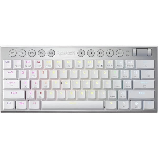 Teclado Gamer Mecánico Redragon Horus Mini K632 RGB Inglés White