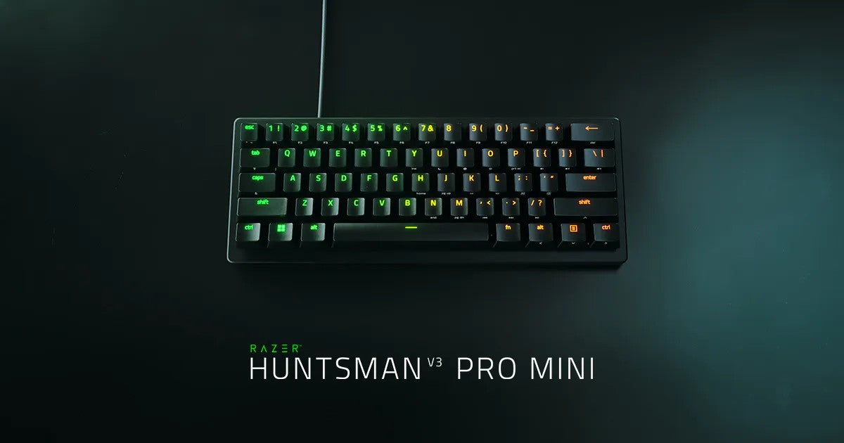 Teclado Gamer Razer Huntsman V3 Pro Mini RGB Inglés Negro