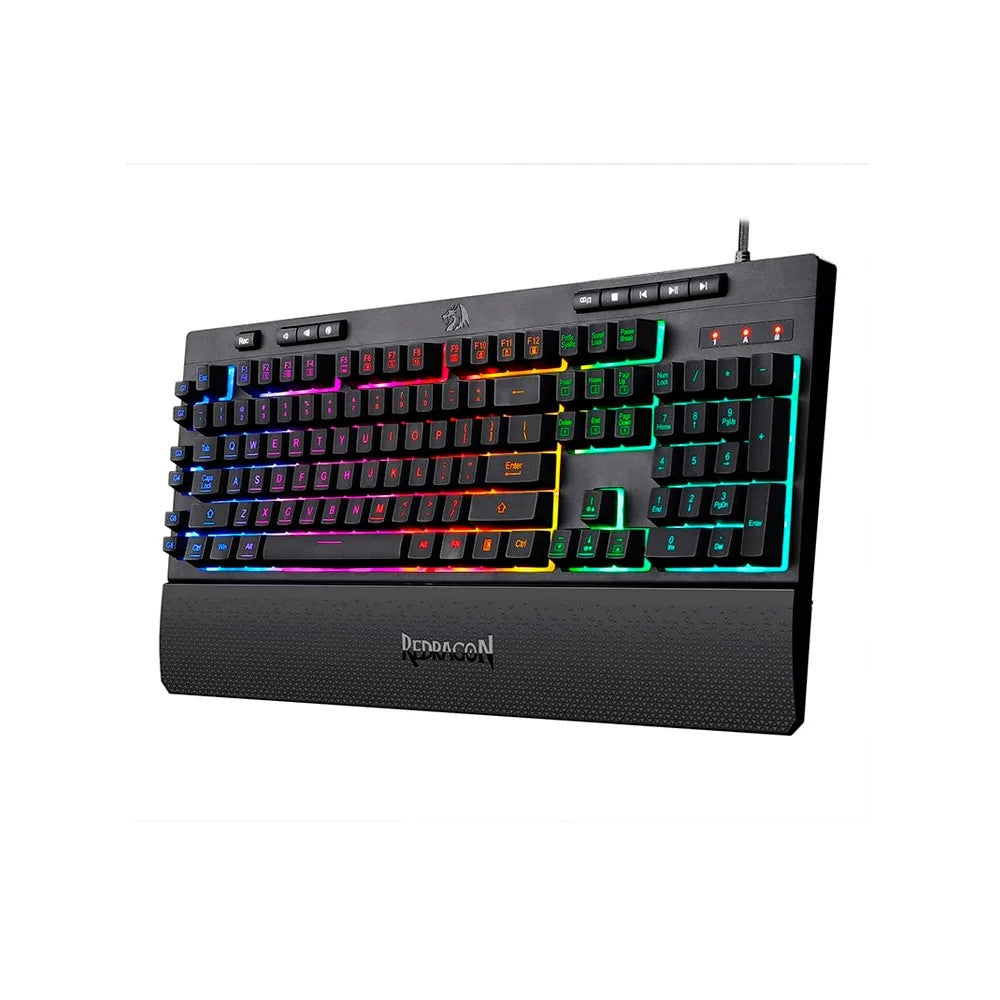 Teclado Gamer Redragon Shiva K512 RGB Inglés Negro