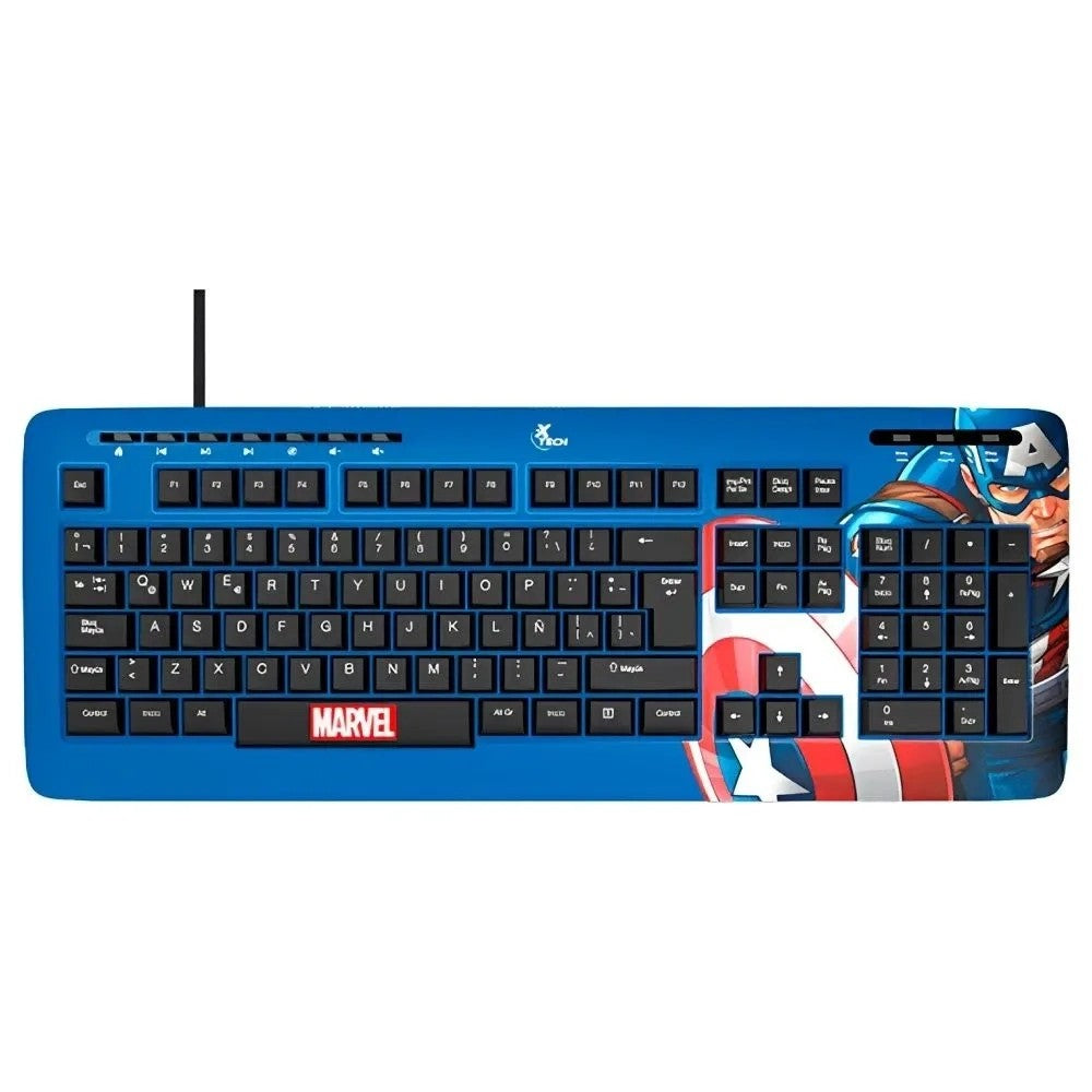 Teclado Xtech Captain America XTK-M401CA Español Único