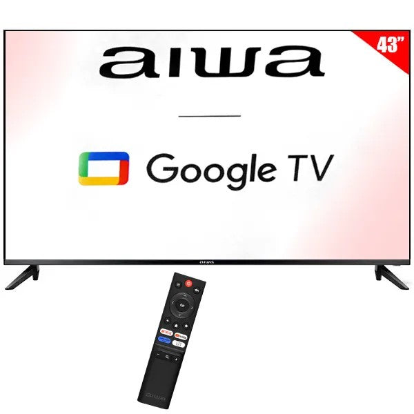 Televisor Aiwa 50" 4K UHD Smart TV Google TV AW50B4K Único