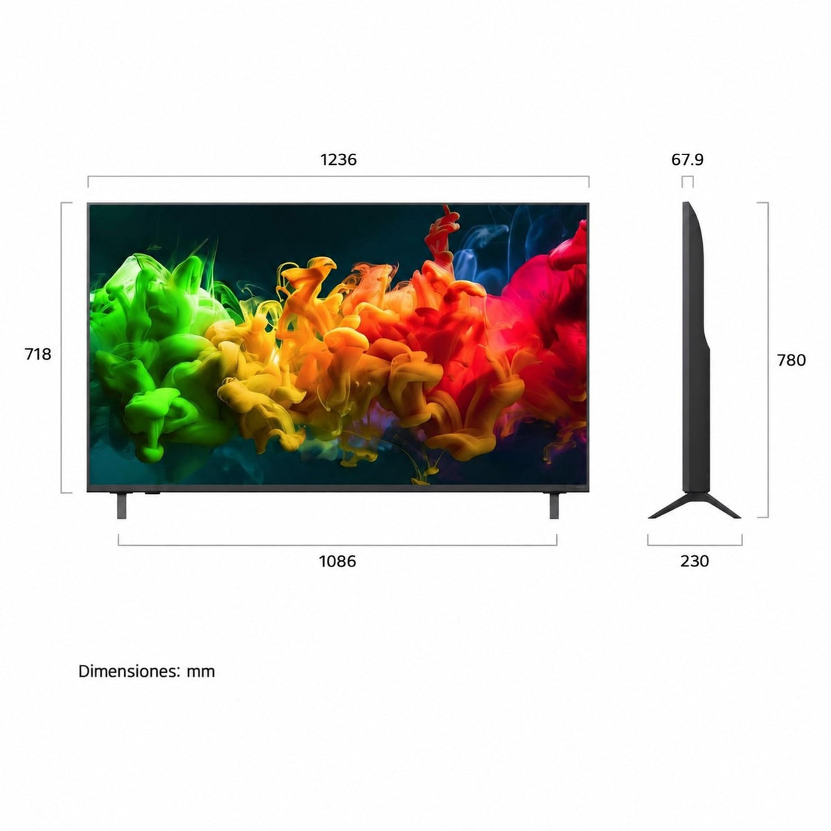 Televisor LG 55" 4K UHD QNED Mini LED Smart TV 55QNED80BSG Único