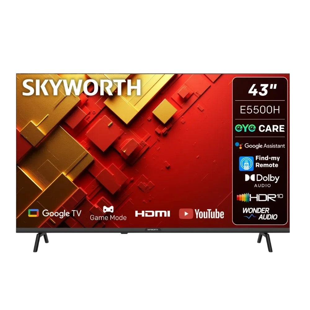 Televisor Skyworth 43" Smart TV Google TV 43E5500H Único