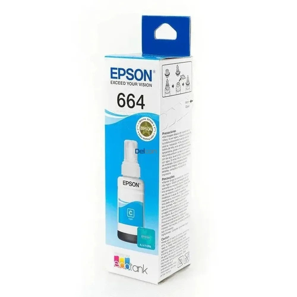Tinta Epson 664 Cyan 70ml Único