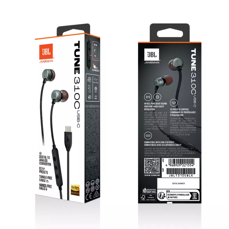 Auricular JBL T310 Usb-c