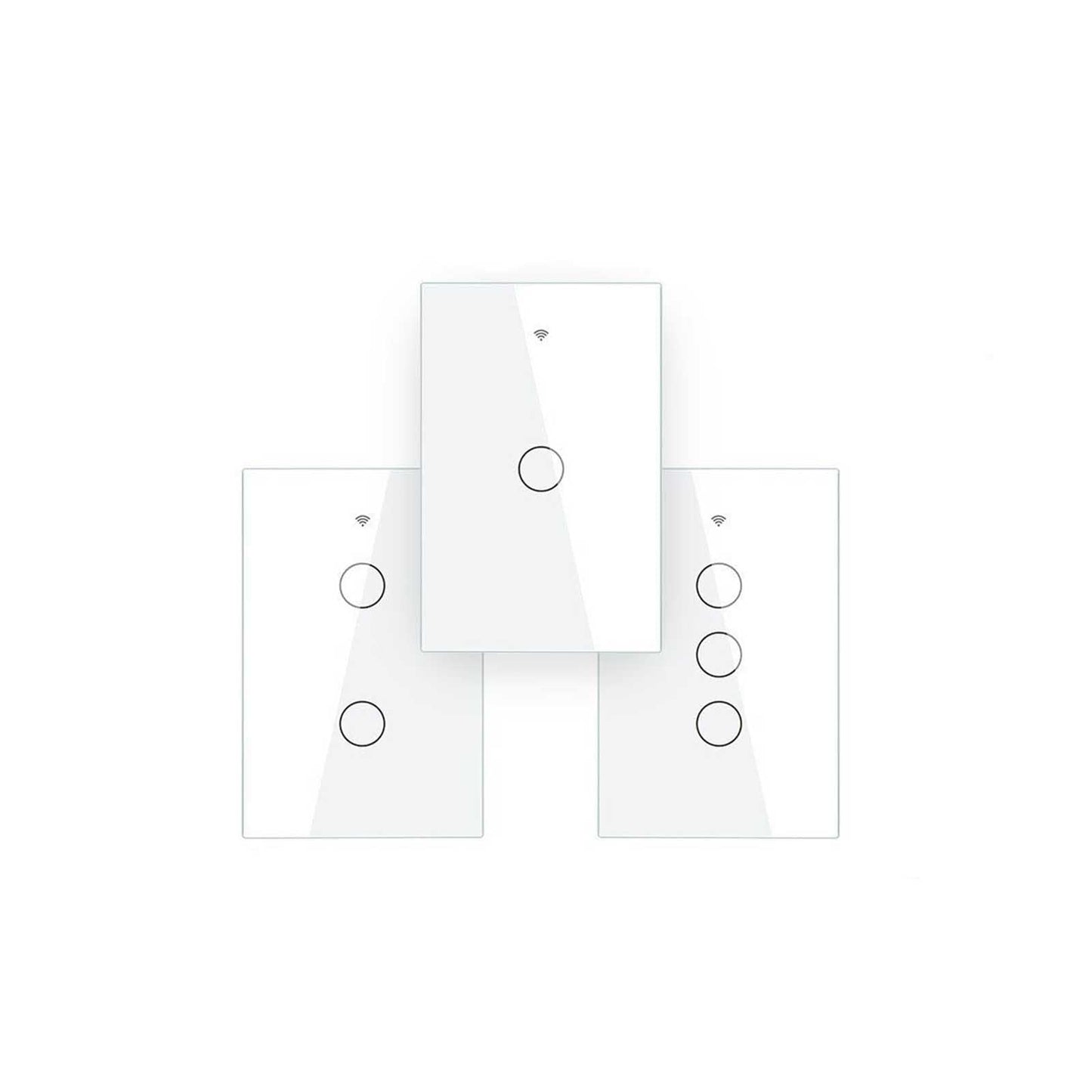 Interruptor Smart Moes WS-US3-LW-110N Wifi/rf/alexa White
